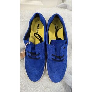 Diesel Prime Time Blue Suede Sneakers Men's US 13 EUR 47 NWOB Original Tags